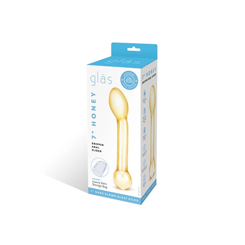 Szklane dildo analne - Glas Honey Dripper